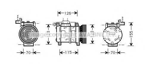 Компрессор, кондиционер AVA QUALITY COOLING BWK040