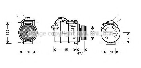 Компрессор, кондиционер AVA QUALITY COOLING BWK306