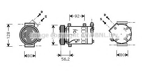 Компрессор, кондиционер AVA QUALITY COOLING CNAK032