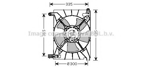 Вентилятор, охлаждение двигателя AVA QUALITY COOLING DW7511