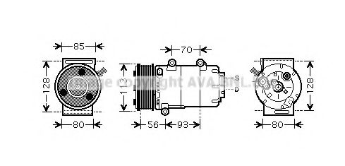 Компрессор, кондиционер AVA QUALITY COOLING FDAK416