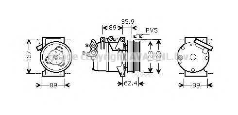 Компрессор, кондиционер AVA QUALITY COOLING FDK433