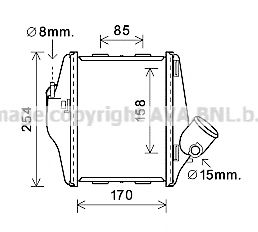 Интеркулер AVA QUALITY COOLING MCA4016