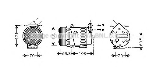 Компрессор, кондиционер AVA QUALITY COOLING OLK389