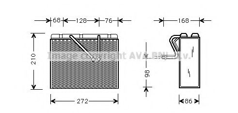 Испаритель, кондиционер AVA QUALITY COOLING OLV300