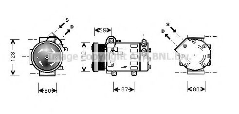 Компрессор, кондиционер AVA QUALITY COOLING PEK333