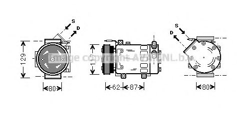 Компрессор, кондиционер AVA QUALITY COOLING RTK076