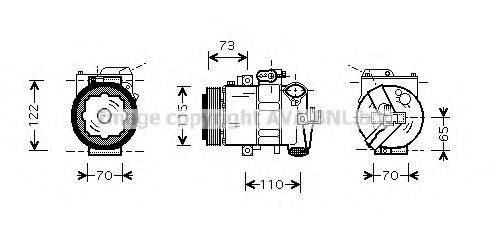 Компрессор, кондиционер AVA QUALITY COOLING SAAK018