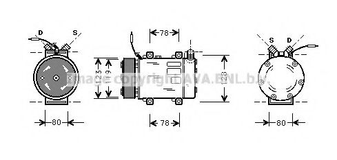 Компрессор, кондиционер AVA QUALITY COOLING UVK072