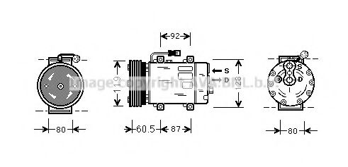 Компрессор, кондиционер AVA QUALITY COOLING VOAK101