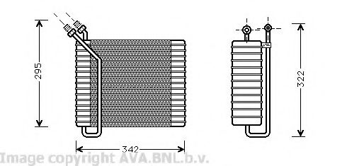 Испаритель, кондиционер AVA QUALITY COOLING VOV025