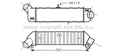Интеркулер AVA QUALITY COOLING VWA4162