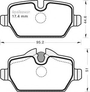 Комплект тормозных колодок, дисковый тормоз MGA 794