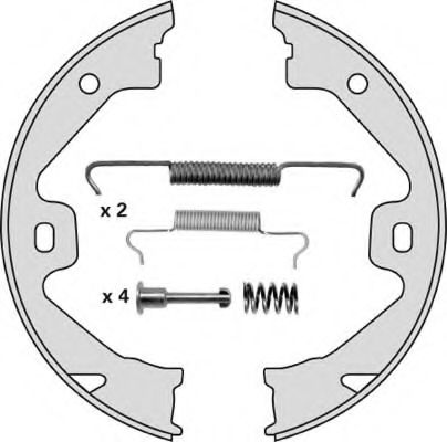 Комплект тормозных колодок, стояночная тормозная система MGA M811R