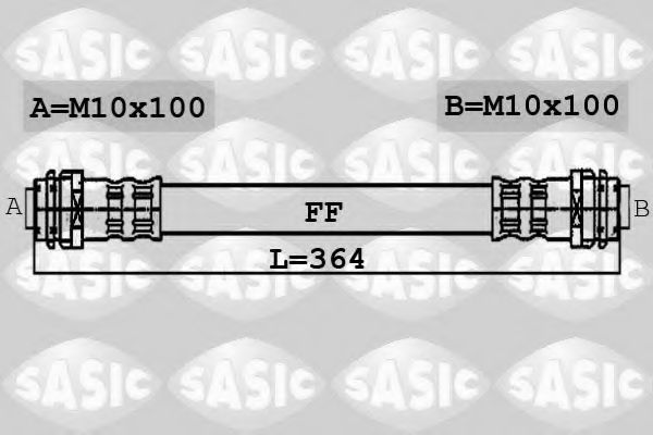 Тормозной шланг SASIC 6606072