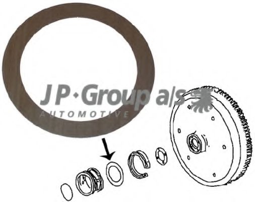 Дистанционная шайба, коленчатый вал JP GROUP 8110451800