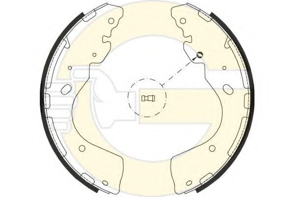 Комплект тормозных колодок GIRLING 5187979