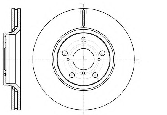 Тормозной диск KAWE 61121 10