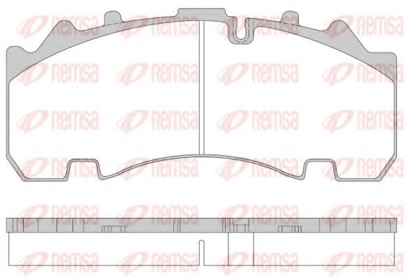Комплект тормозных колодок, дисковый тормоз KAWE JCA1554.00