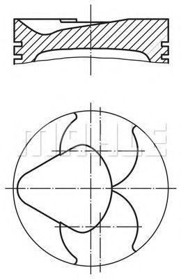 Поршень MAHLE ORIGINAL 681 11 00