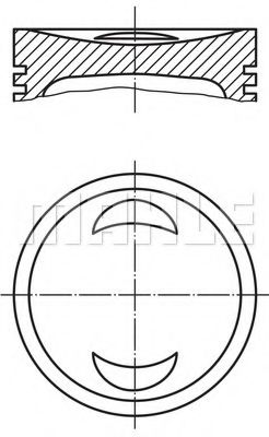 Поршень MAHLE ORIGINAL 033 99 00