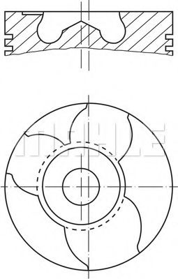 Поршень MAHLE ORIGINAL 151 10 00