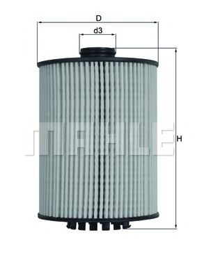 Масляный фильтр MAHLE ORIGINAL OX 983D
