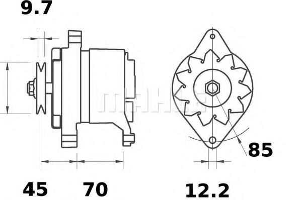 Генератор MAHLE ORIGINAL MG 520