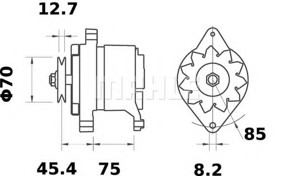 Генератор MAHLE ORIGINAL MG 221