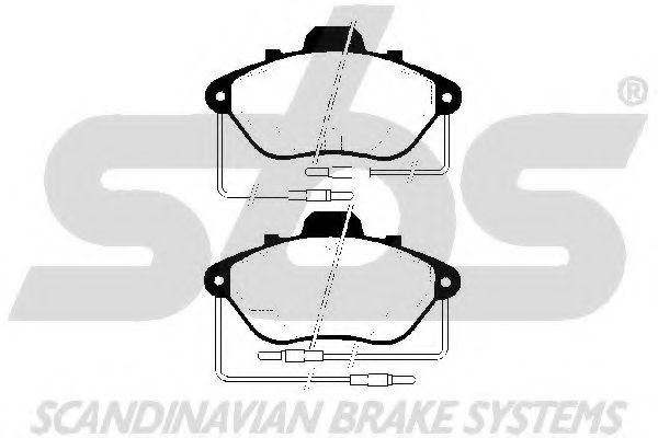 Комплект тормозных колодок, дисковый тормоз sbs 1501223718