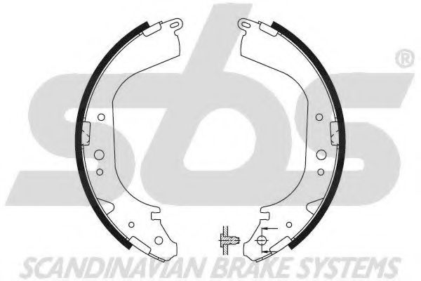 Комплект тормозных колодок sbs 18492745425