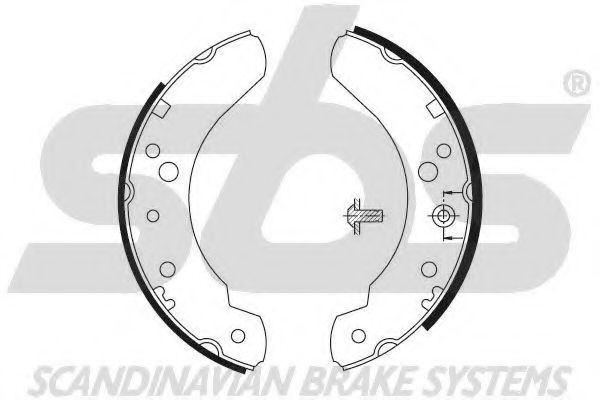 Комплект тормозных колодок sbs 18492725440