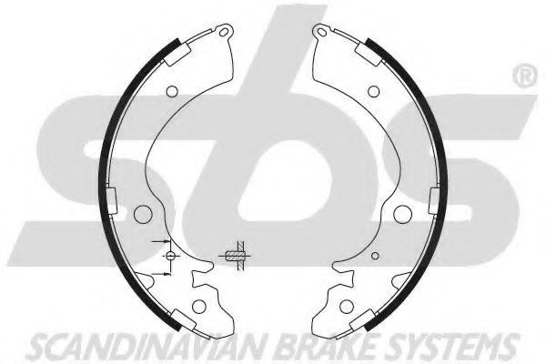 Комплект тормозных колодок sbs 18492726508