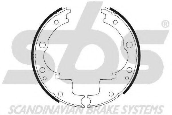 Комплект тормозных колодок sbs 18492723603