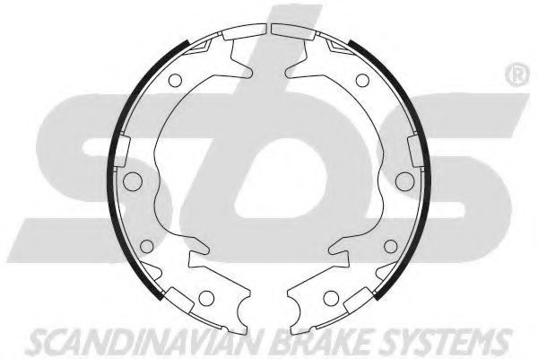 Комплект тормозных колодок, стояночная тормозная система sbs 18492726650