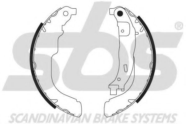 Комплект тормозных колодок sbs 18492737741