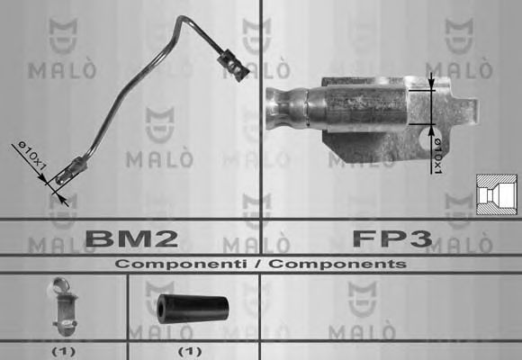 Тормозной шланг MALÒ 8602