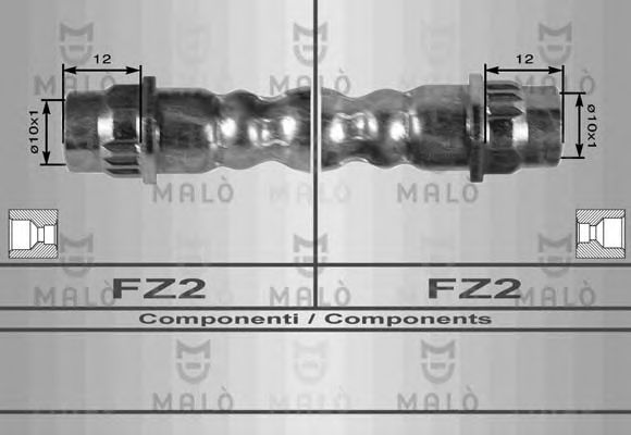Тормозной шланг MALÒ 8637