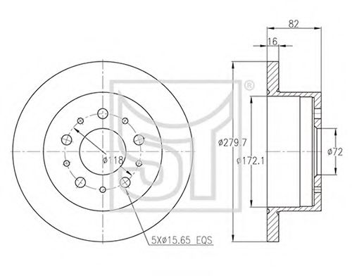 Тормозной диск ST-TEMPLIN 03.110.2600.100