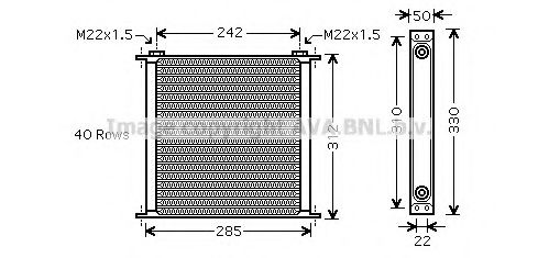 масляный радиатор, двигательное масло PRASCO UV3144