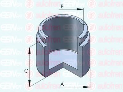 Поршень, корпус скобы тормоза AUTOFREN SEINSA D025324