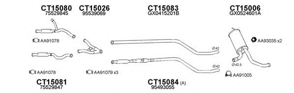 Система выпуска ОГ VENEPORTE 150070