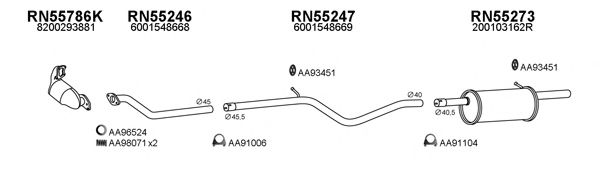 Система выпуска ОГ VENEPORTE 160009