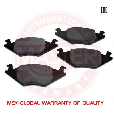 Комплект тормозных колодок, дисковый тормоз MASTER-SPORT 13046070302N-SET-MS