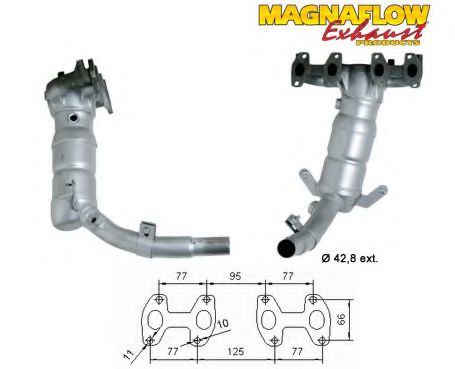 Катализатор MAGNAFLOW 74301