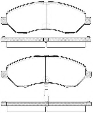 Комплект тормозных колодок, дисковый тормоз WOKING 25660
