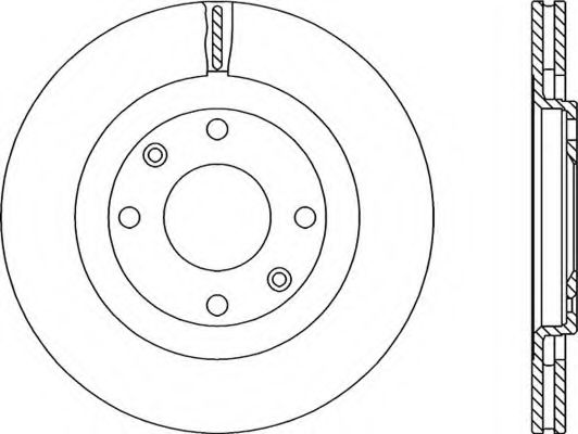 Тормозной диск OPEN PARTS BDR1106.20