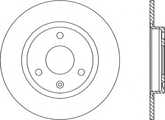 Тормозной диск OPEN PARTS BDA1105.10