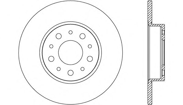 Тормозной диск OPEN PARTS BDA2695.10