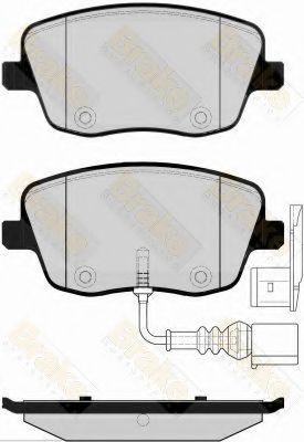 Комплект тормозных колодок, дисковый тормоз Brake ENGINEERING PA1499